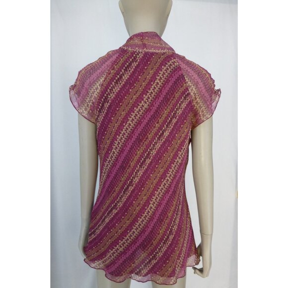 Nine West 100% Silk Blouse - Picture 3 of 9